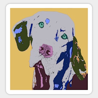 Abstract Hound Sticker